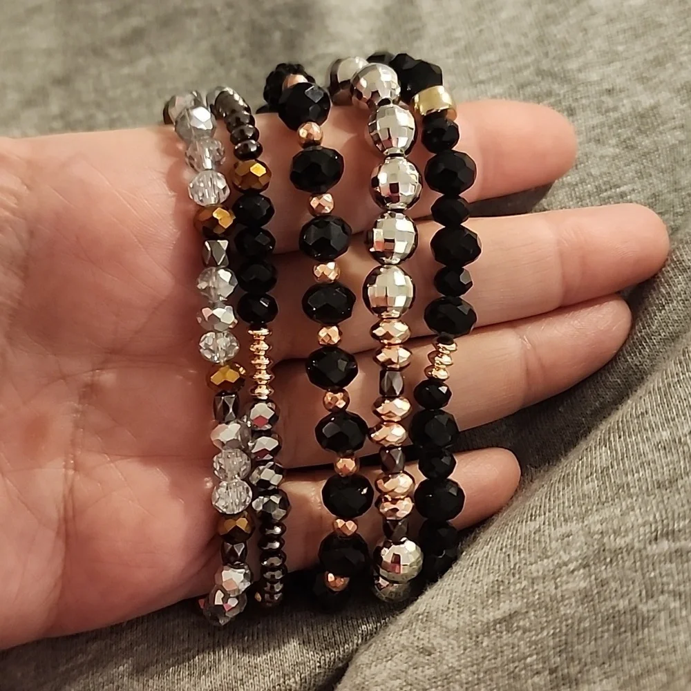 Stackable stretch bracelets - Picture 3 of 3